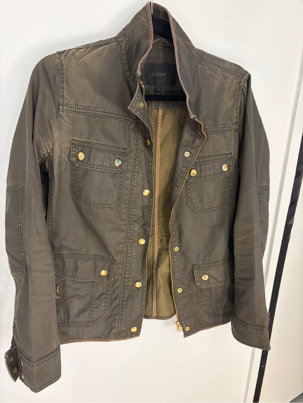 J. Crew Women’s Dark Olive Military Downtown Field Jacket
